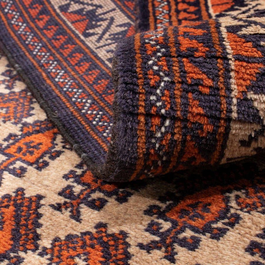 Morgenland Hoogpolige loper Belutsch geheel gedessineerd beige 178 x 100 cm - Foto 2