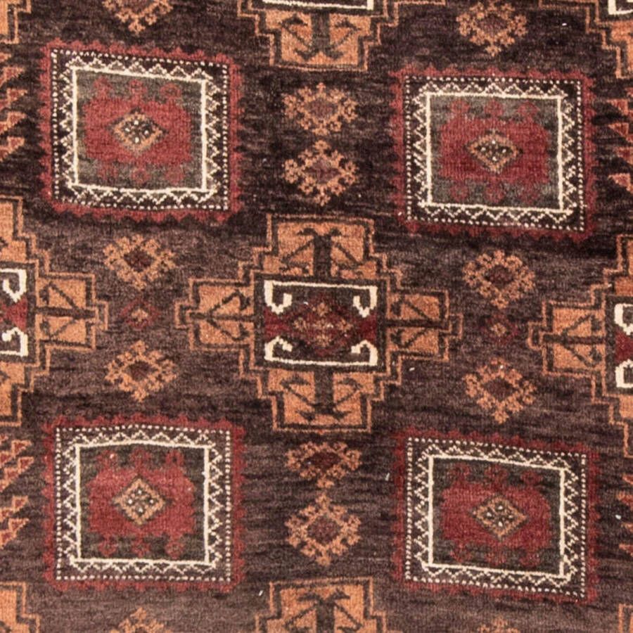 Morgenland Hoogpolige loper Belutsch geheel gedessineerd Cioccolato chiaro 223 x 111 cm - Foto 1