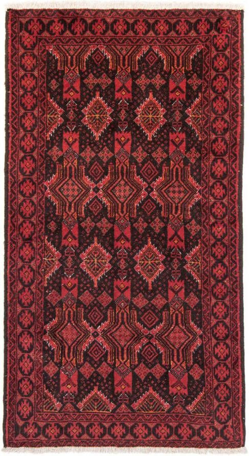 Morgenland Hoogpolige loper Belutsch geheel gedessineerd rosso 184 x 100 cm - Foto 5