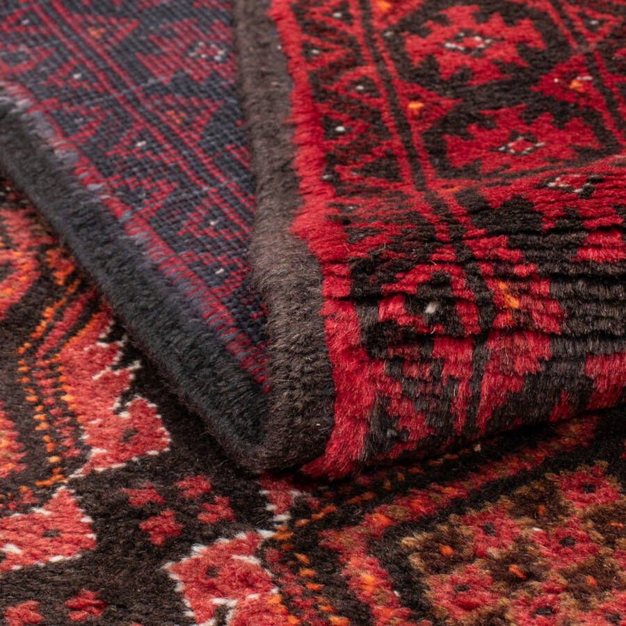 Morgenland Hoogpolige loper Belutsch geheel gedessineerd rosso 195 x 102 cm - Foto 1