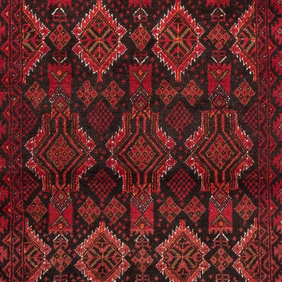 Morgenland Hoogpolige loper Belutsch geheel gedessineerd rosso 195 x 102 cm - Foto 2