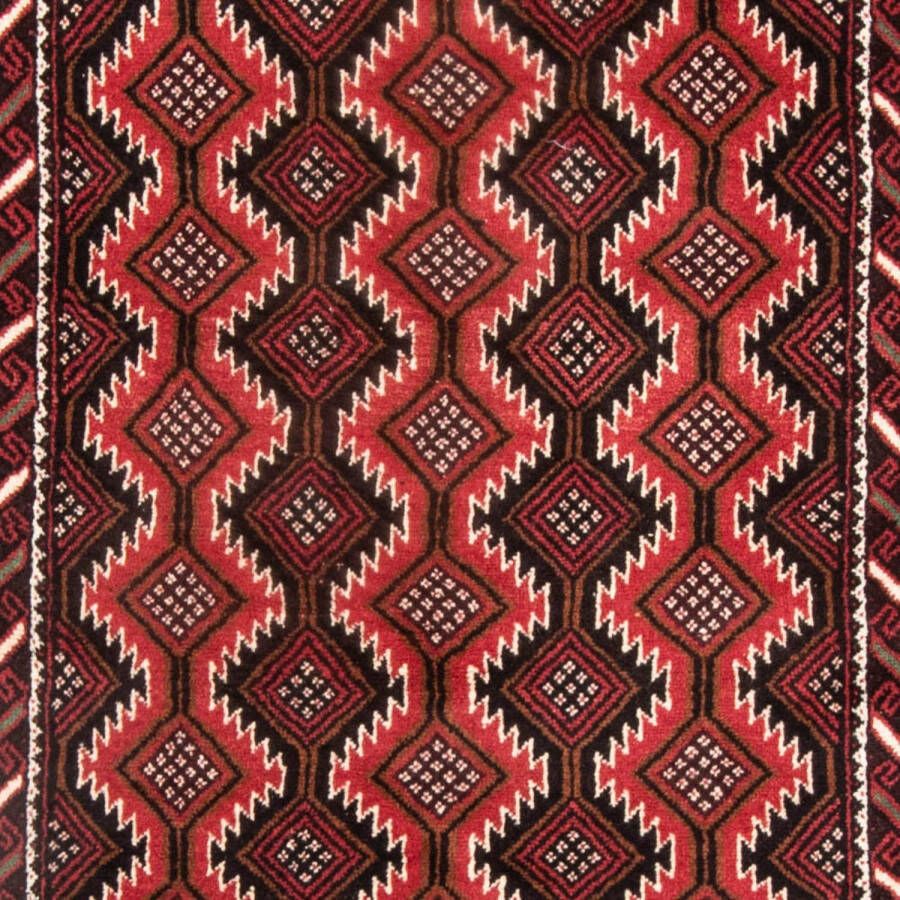 Morgenland Hoogpolige loper Belutsch geheel gedessineerd rosso 199 x 107 cm - Foto 2