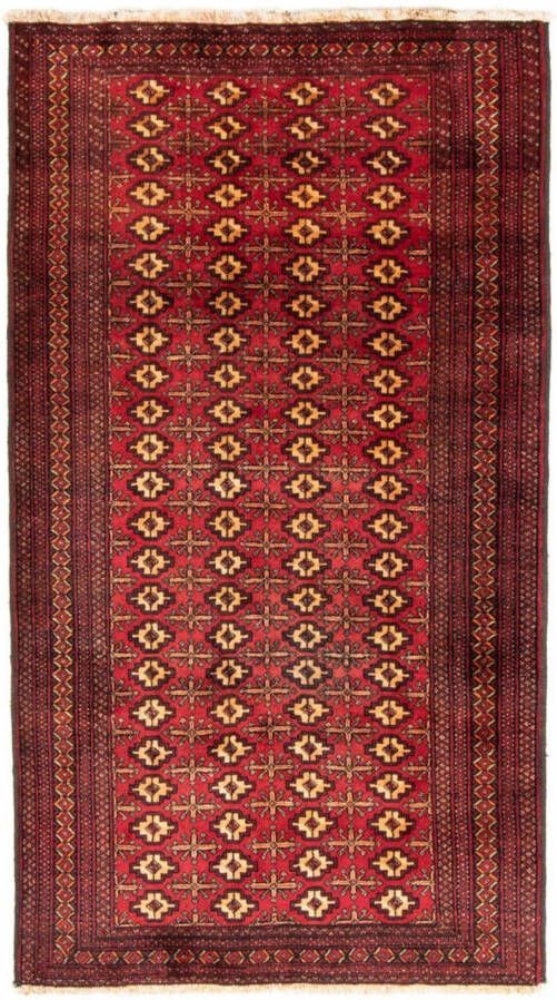Morgenland Hoogpolige loper Belutsch geheel gedessineerd rosso 200 x 106 cm - Foto 5