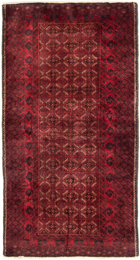 Morgenland Hoogpolige loper Belutsch geheel gedessineerd rosso scuro 216 x 107 cm - Foto 5