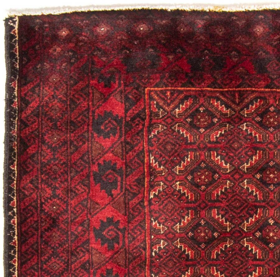 Morgenland Hoogpolige loper Belutsch geheel gedessineerd rosso scuro 216 x 107 cm - Foto 3