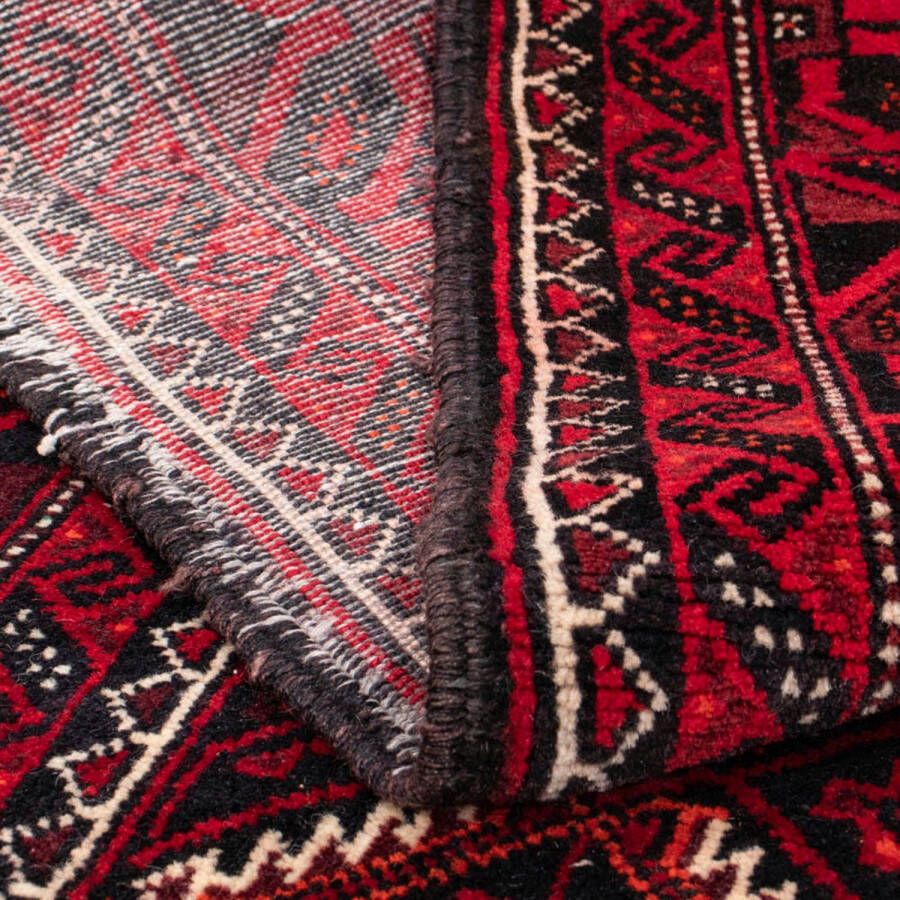 Morgenland Hoogpolige loper Belutsch geheel gedessineerd rosso scuro 248 x 117 cm