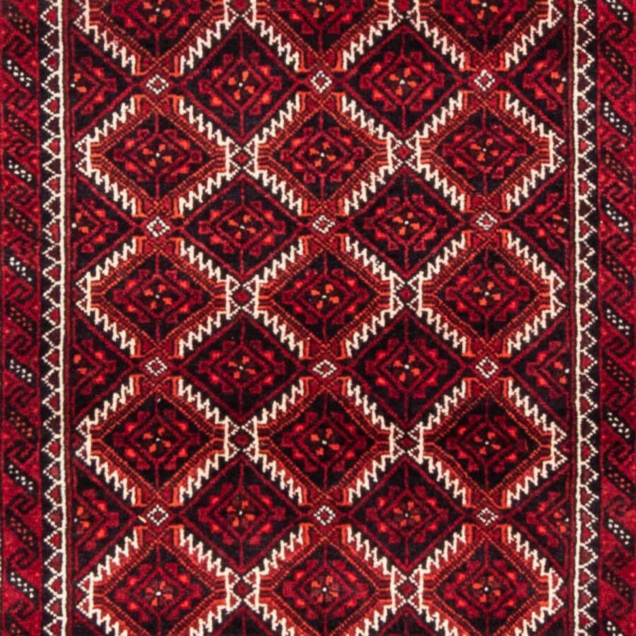 Morgenland Hoogpolige loper Belutsch geheel gedessineerd rosso scuro 248 x 117 cm - Foto 2