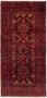 Morgenland Hoogpolige loper Belutsch medaillon rosso scuro 195 x 89 cm - Thumbnail 2