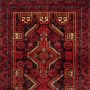 Morgenland Hoogpolige loper Belutsch medaillon rosso scuro 195 x 89 cm - Thumbnail 4