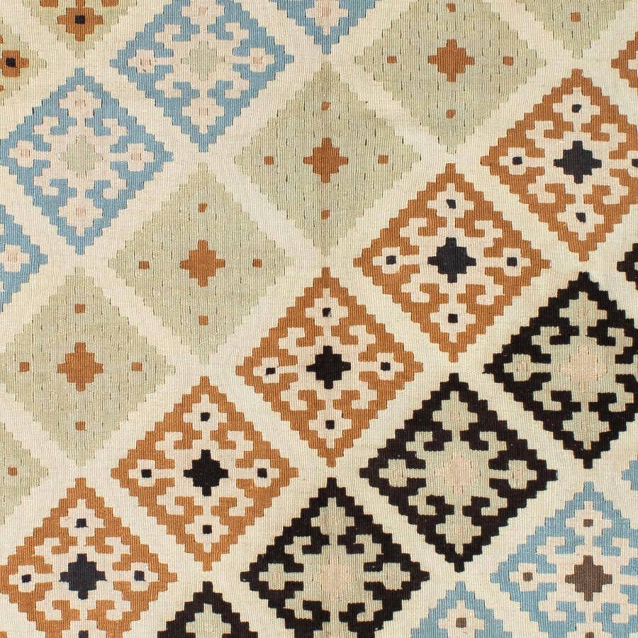 Morgenland Hoogpolige loper Bidjar geometrisch Blu 215 x 73 cm - Foto 2