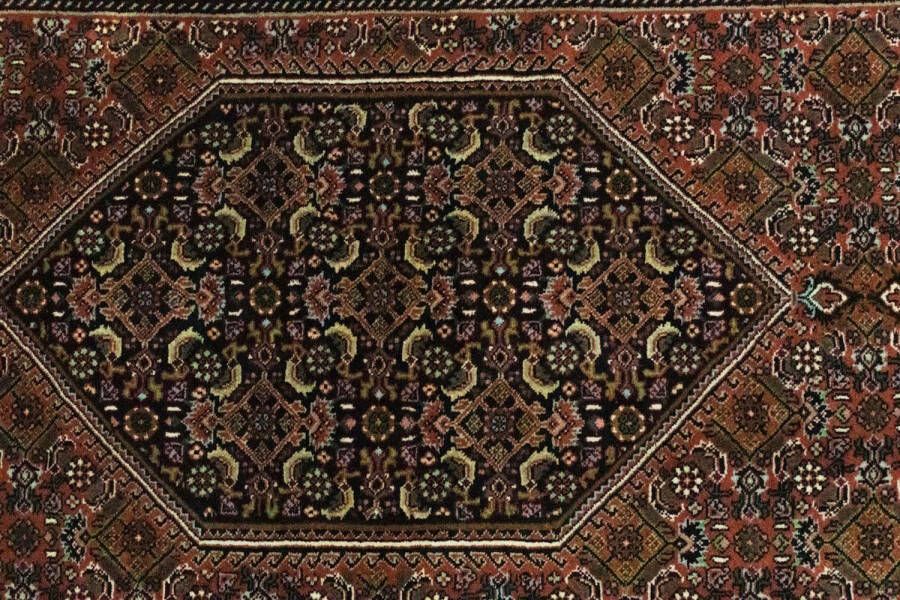 Morgenland Hoogpolige loper Bidjar geometrisch marone 237 x 69 cm - Foto 2