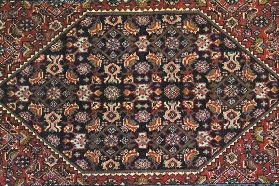 Morgenland Hoogpolige loper Bidjar geometrisch rosso 187 x 56 cm - Foto 2