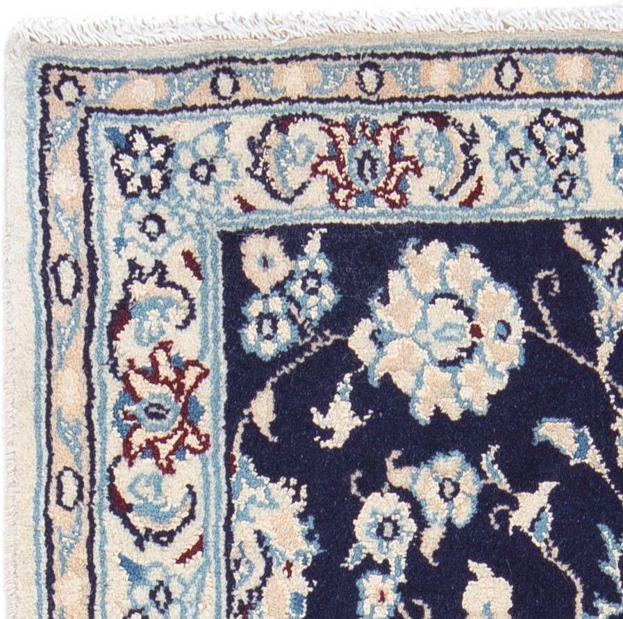 Morgenland Hoogpolige loper Nain bloemmotief Blu scuro 400 x 77 cm - Foto 4