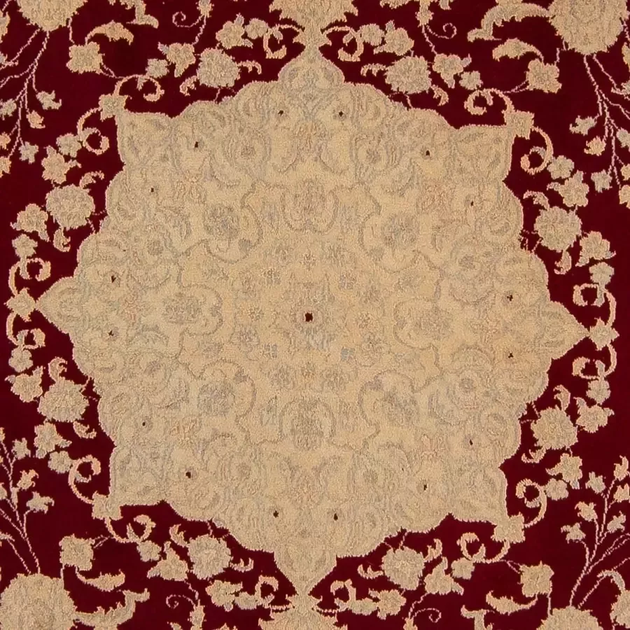 Morgenland Hoogpolige loper Nain bloemmotief rosso scuro 382 x 83 cm - Foto 2