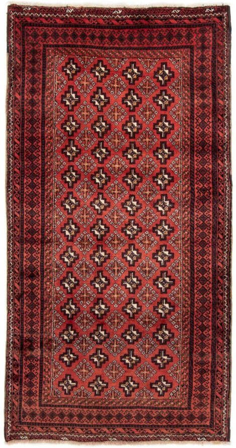 Morgenland Hoogpolige loper Shiraz geheel gedessineerd rosso 210 x 107 cm - Foto 5