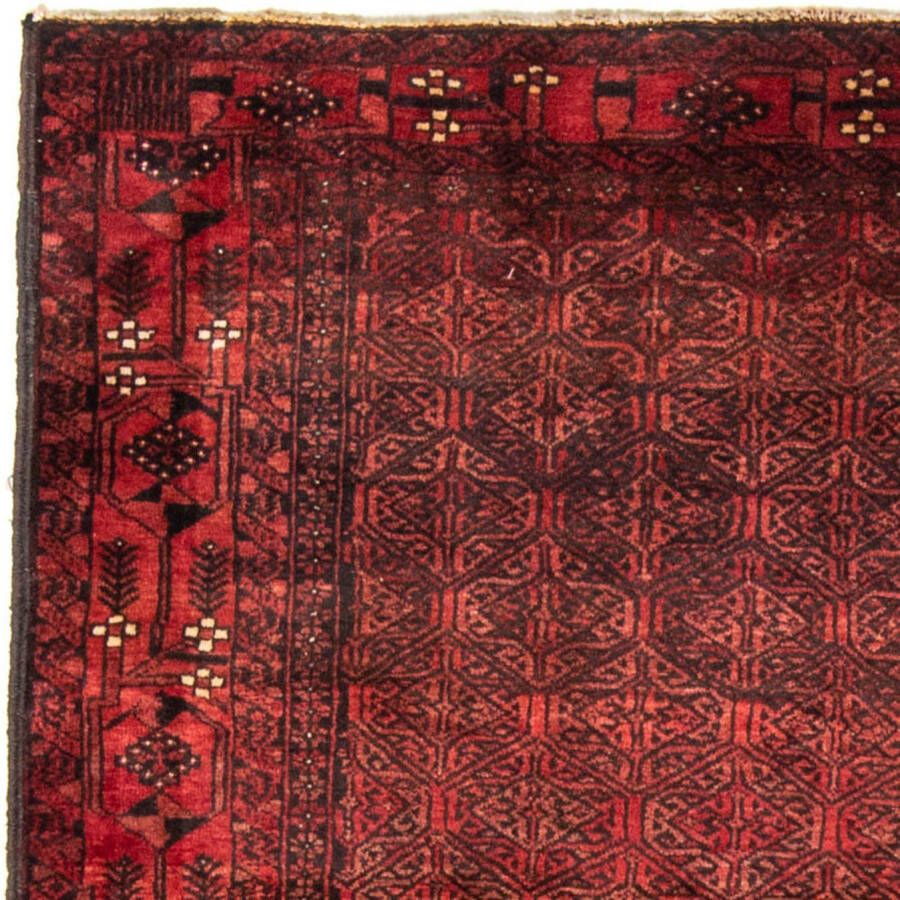 Morgenland Hoogpolige loper Shiraz geheel gedessineerd rosso 225 x 121 cm - Foto 2