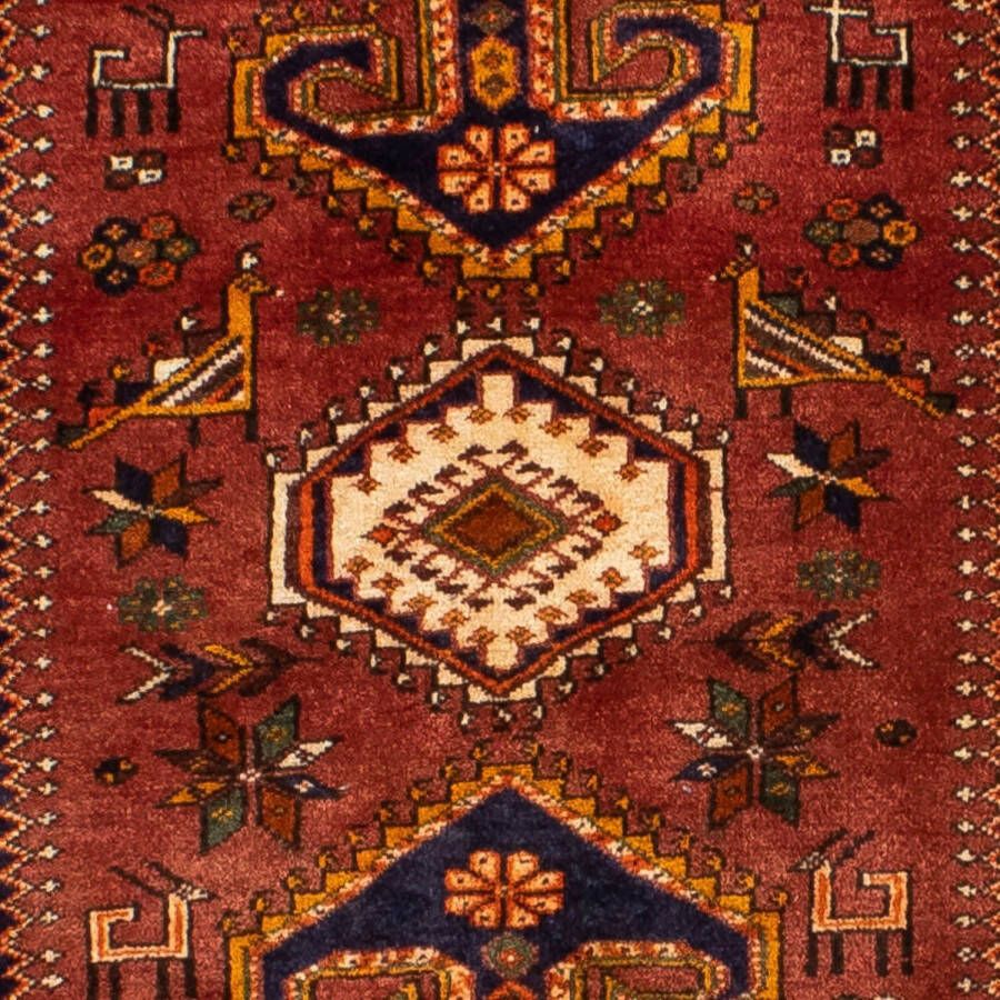 Morgenland Hoogpolige loper Shiraz medaillon Marrone 382 x 103 cm - Foto 3