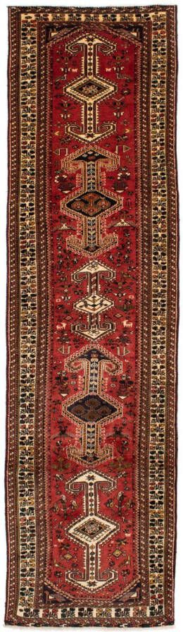 Morgenland Hoogpolige loper Shiraz medaillon rosso 400 x 105 cm - Foto 6