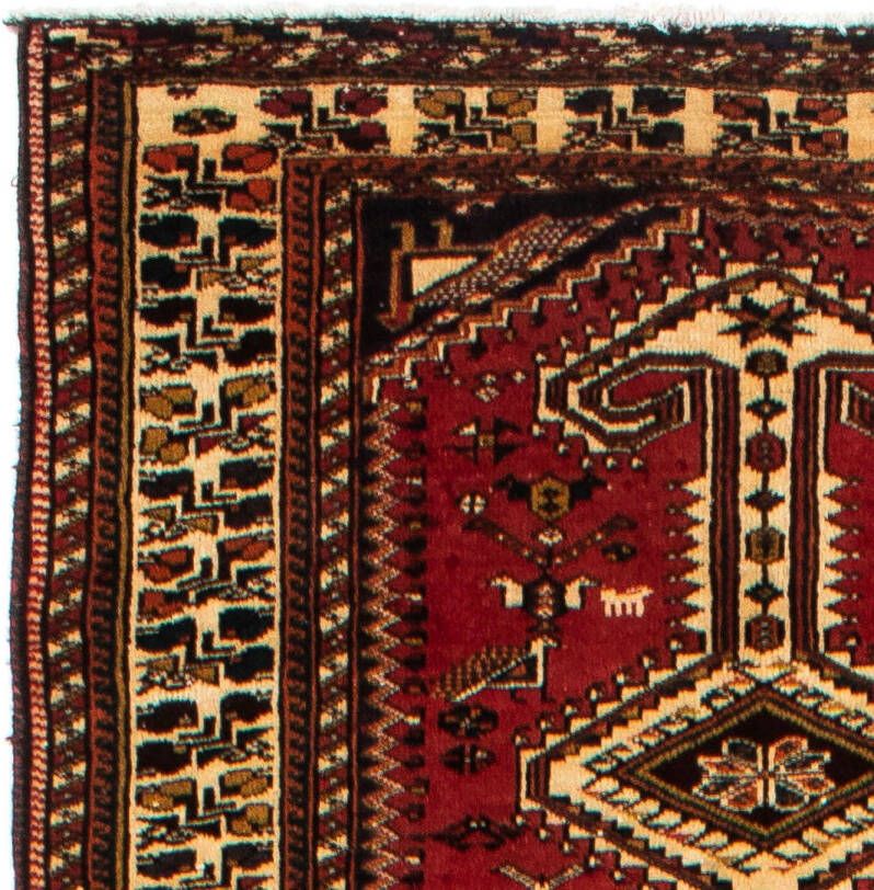 Morgenland Hoogpolige loper Shiraz medaillon rosso 400 x 105 cm - Foto 5