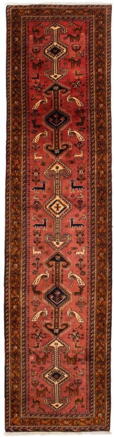 Morgenland Hoogpolige loper Shiraz sterk gedessineerd rosso chiaro 403 x 100 cm - Foto 6