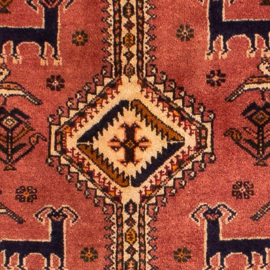 Morgenland Hoogpolige loper Shiraz sterk gedessineerd rosso chiaro 403 x 100 cm