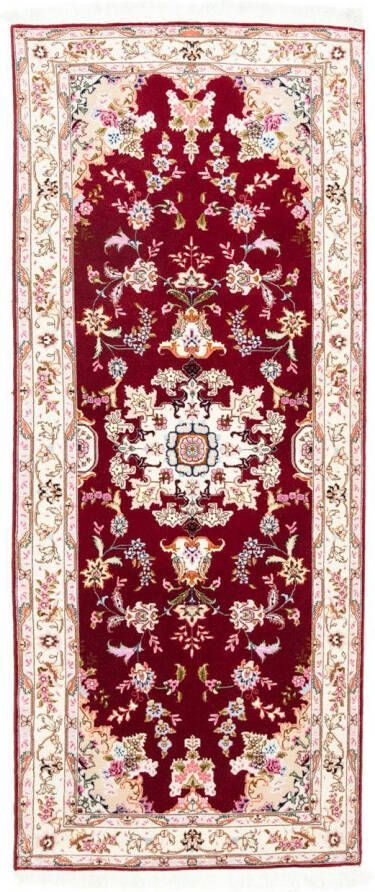 Morgenland Hoogpolige loper Tabriz 50 Raj medaillon rosso 200 x 83 cm - Foto 5