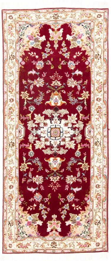 Morgenland Hoogpolige loper Tabriz 50 Raj medaillon rosso 202 x 81 cm - Foto 5