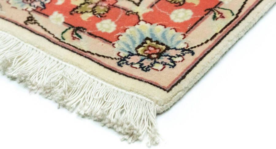 Morgenland Hoogpolige loper Tabriz 50 Raj sterk gedessineerd beige 210 x 80 cm - Foto 4