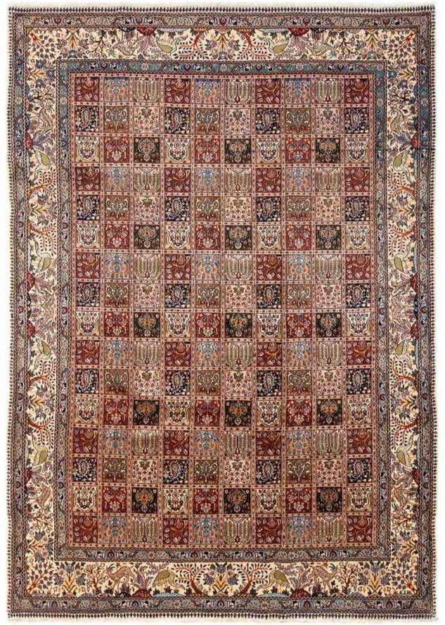 Morgenland Hoogpolige loper Tabriz medaillon rosso scuro 265 x 106 cm - Foto 6