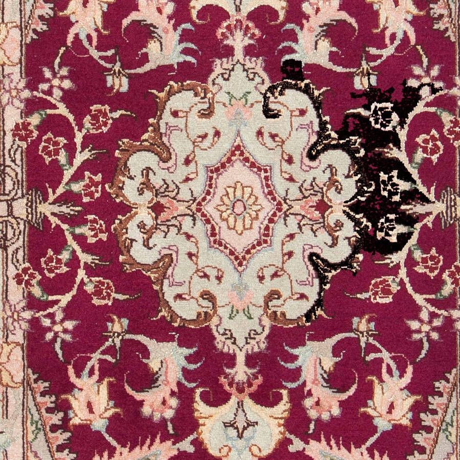 Morgenland Hoogpolige loper Yalameh medaillon rosso scuro 382 x 83 cm - Foto 2