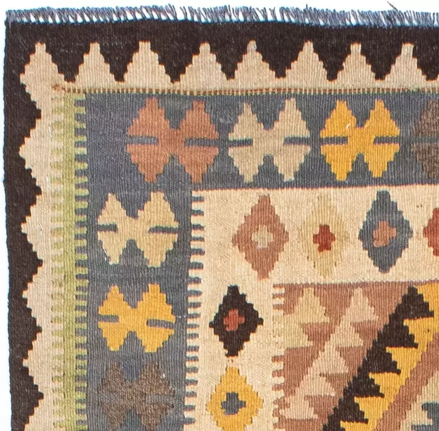 morgenland Loper Kelim medaillon beige 208 x 82 cm Oriëntaalse look