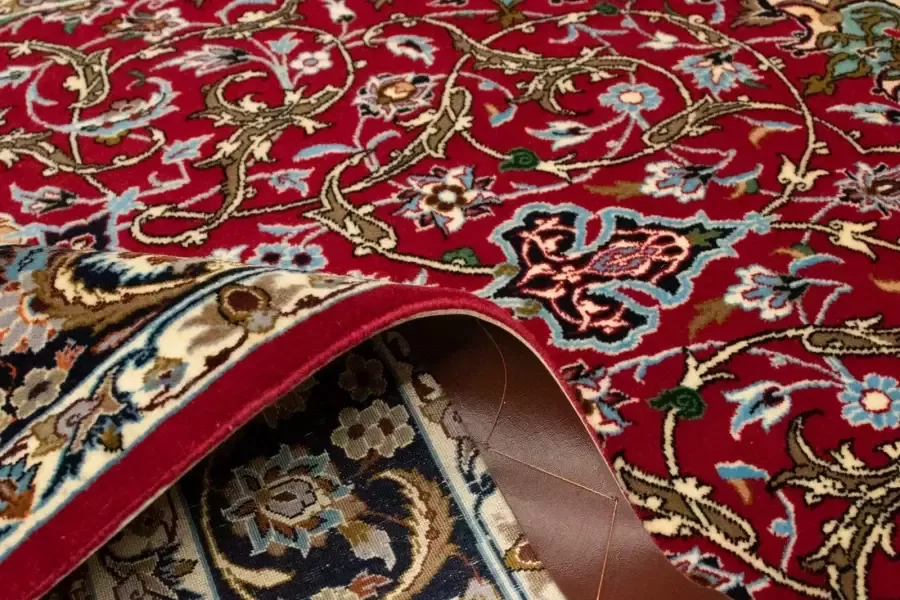 Morgenland Vloerkleed Isfahan vloerkleed met de hand geknoopt rood