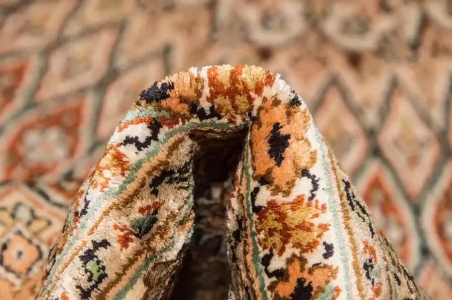 Morgenland Vloerkleed Kasjmier zijde vloerkleed met de hand geknoopt blauw - Foto 3