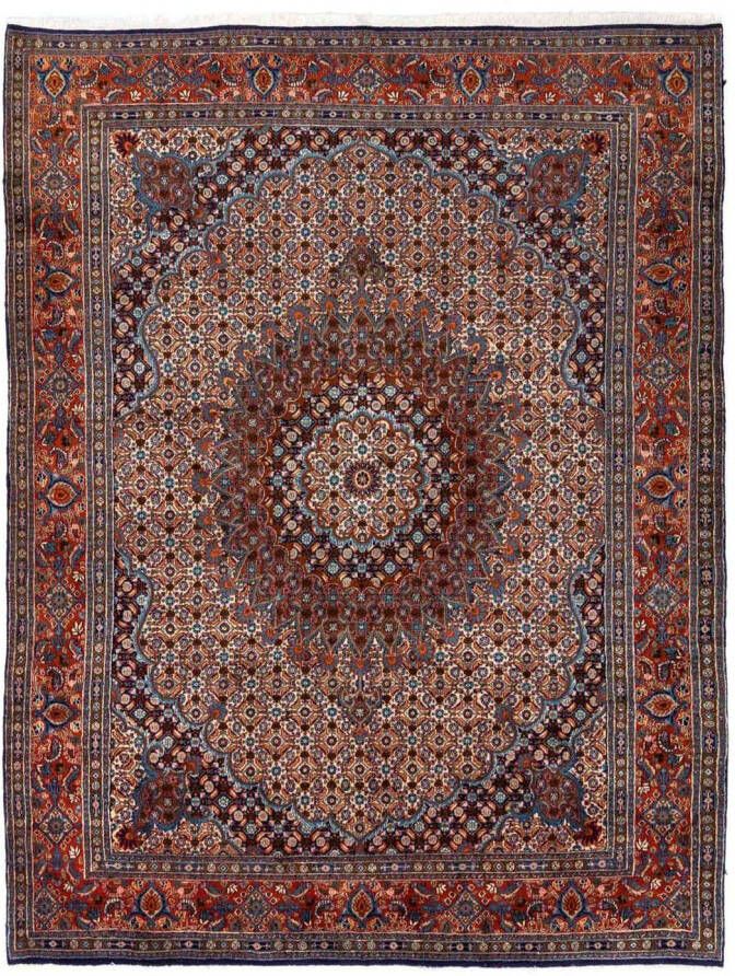 morgenland Wollen kleed Abadeh medaillon rosso scuro 162 x 110 cm