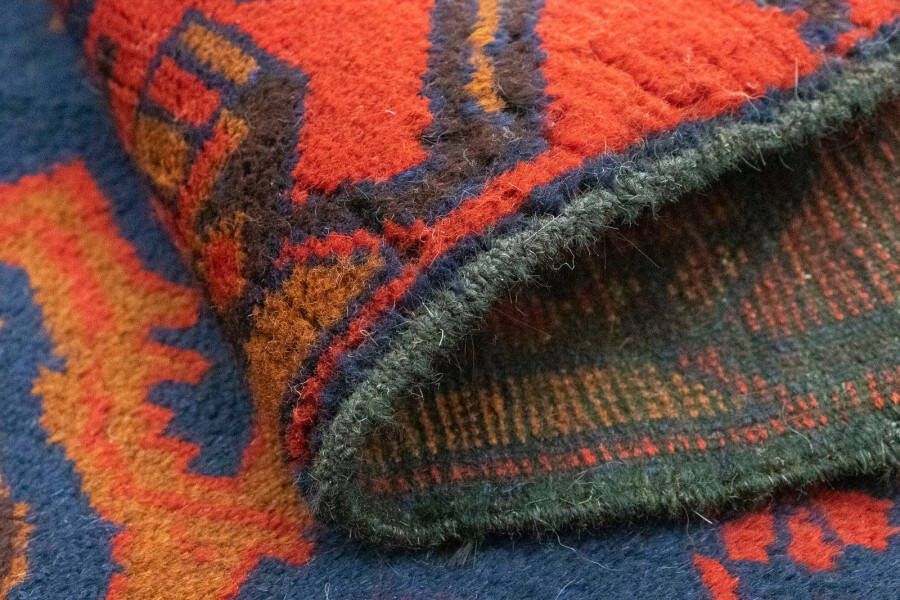Morgenland Wollen kleed Belutsch vloerkleed met de hand geknoopt blauw - Foto 3