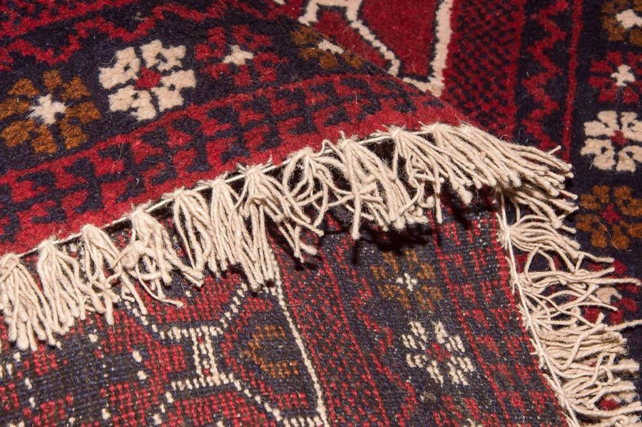 Morgenland Wollen kleed Belutsch vloerkleed met de hand geknoopt blauw - Foto 8