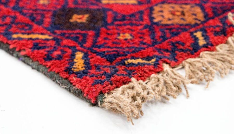 Morgenland Wollen kleed Belutsch vloerkleed met de hand geknoopt rood - Foto 5