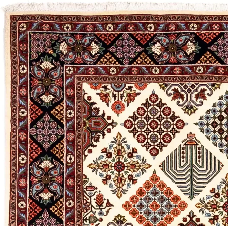morgenland Wollen kleed Bidjar Takab geheel gedessineerd beige 301 x 205 cm Uniek exemplaar met certificaat