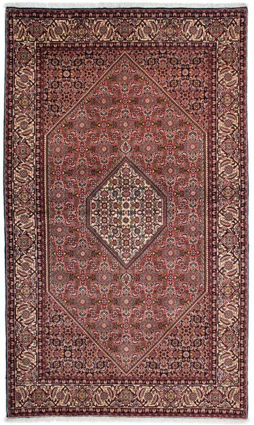 Morgenland Wollen kleed Bidjar Zanjan medaillon rosso chiaro 240 x 140 cm - Foto 6