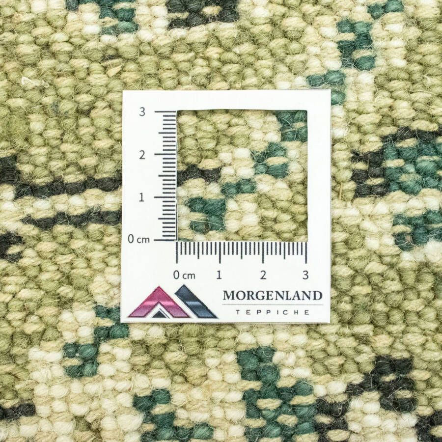 Morgenland Wollen kleed Design-vloerkleed met de hand geknoopt groen