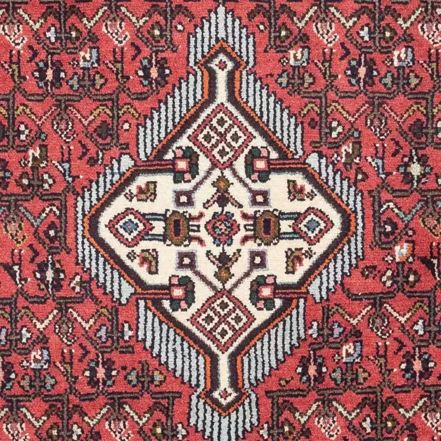 morgenland Wollen kleed Hosseinabad medaillon beige 125 x 80 cm Handgeknoopt