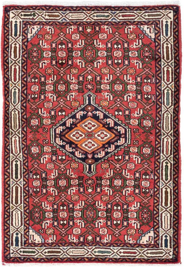 Morgenland Wollen kleed Hosseinabad medaillon rosso 125 x 80 cm - Foto 6