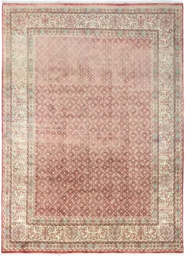 morgenland Wollen kleed Hosseinabad medaillon rosso 128 x 82 cm Handgeknoopt