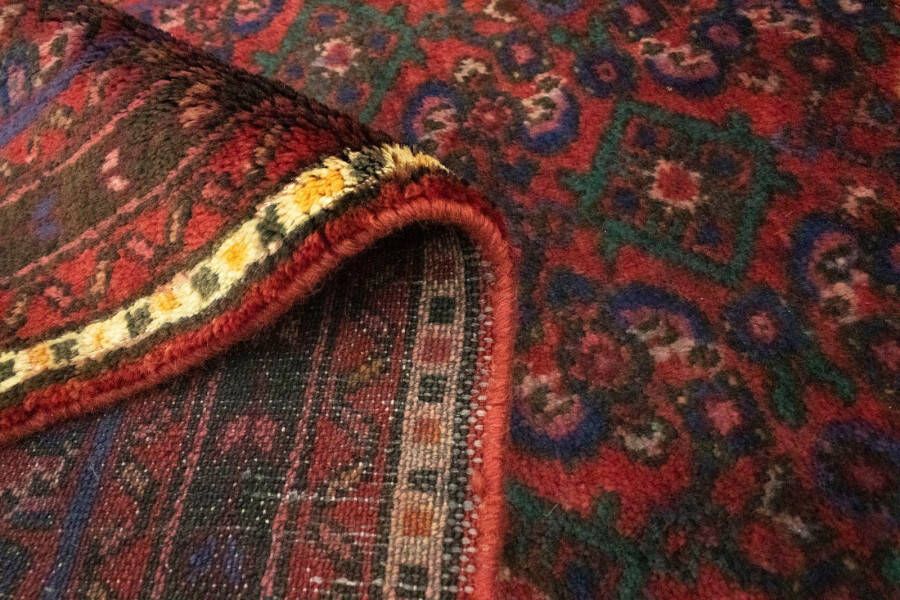 Morgenland Wollen kleed Hosseinabad vloerkleed met de hand geknoopt rood - Foto 4