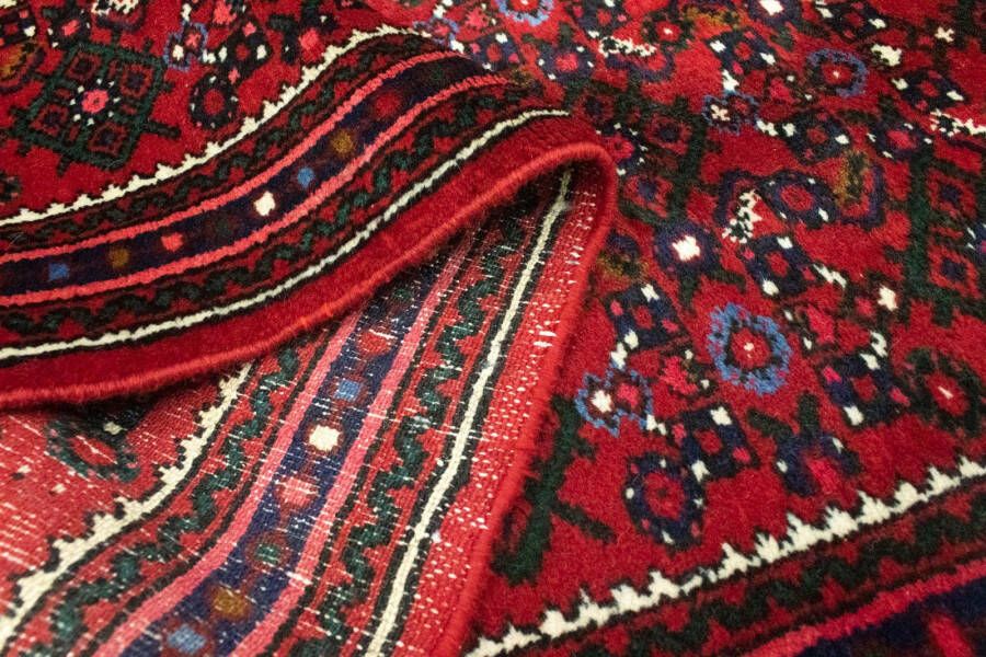 Morgenland Wollen kleed Hosseinabad vloerkleed met de hand geknoopt rood - Foto 3