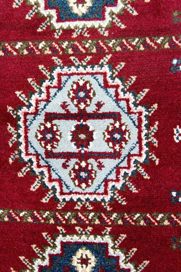 Morgenland Wollen kleed Kazak-kleed met de hand geknoopt rood - Foto 2