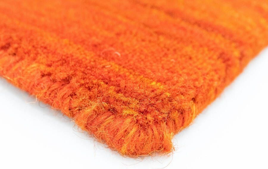 Morgenland Wollen kleed Loribaft vloerkleed met de hand geweven oranje - Foto 6