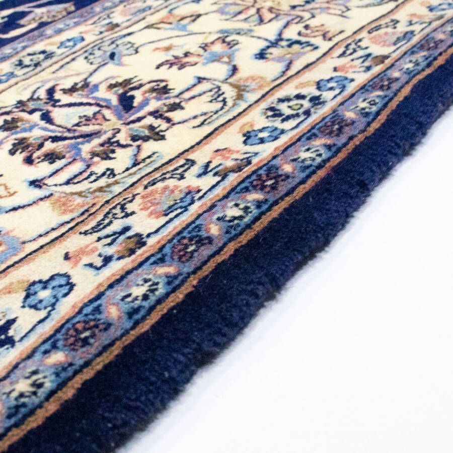 Morgenland Wollen kleed Maschad geheel gedessineerd blu scuro 352 x 246 cm - Foto 1