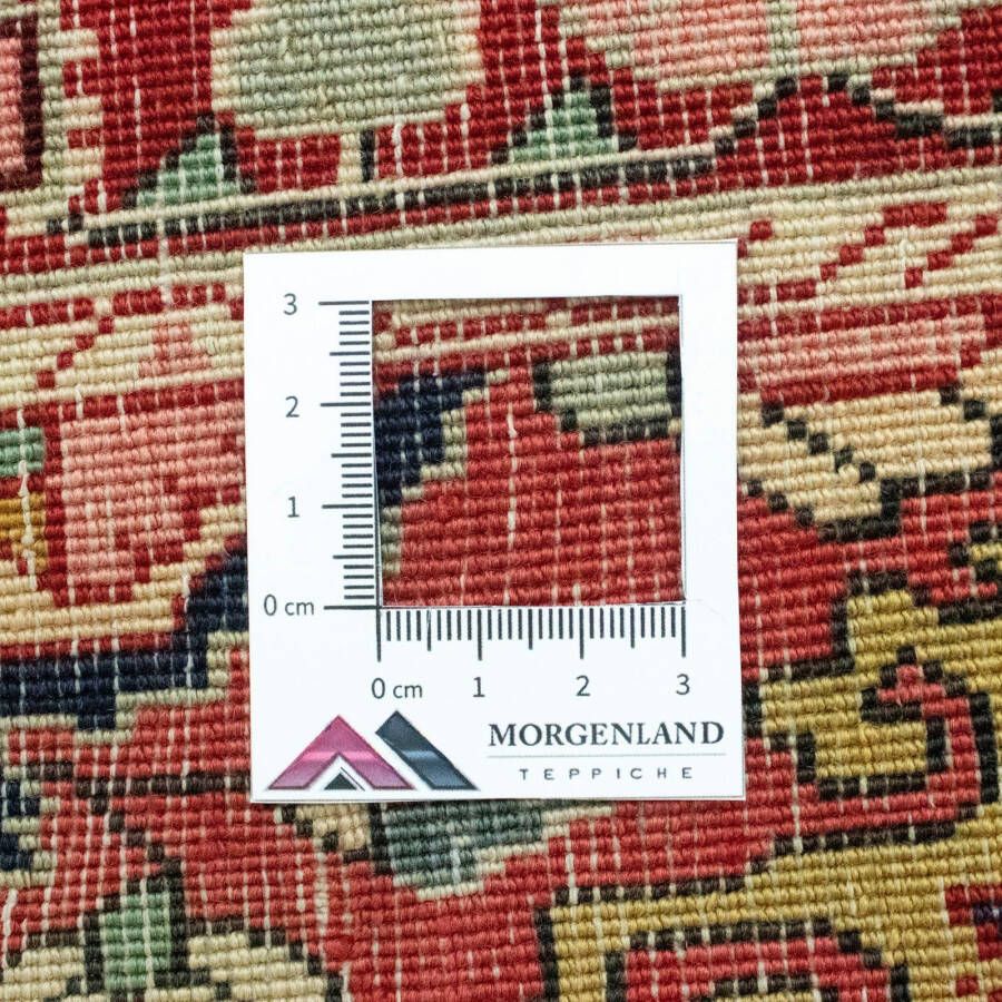 Morgenland Wollen kleed Mir vloerkleed met de hand geknoopt blauw