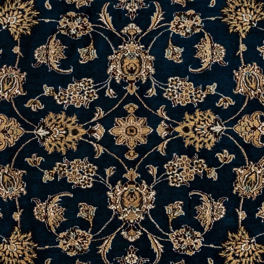 Morgenland Wollen kleed Nain 9la bloemmotief Blu scuro 339 x 250 cm - Foto 3